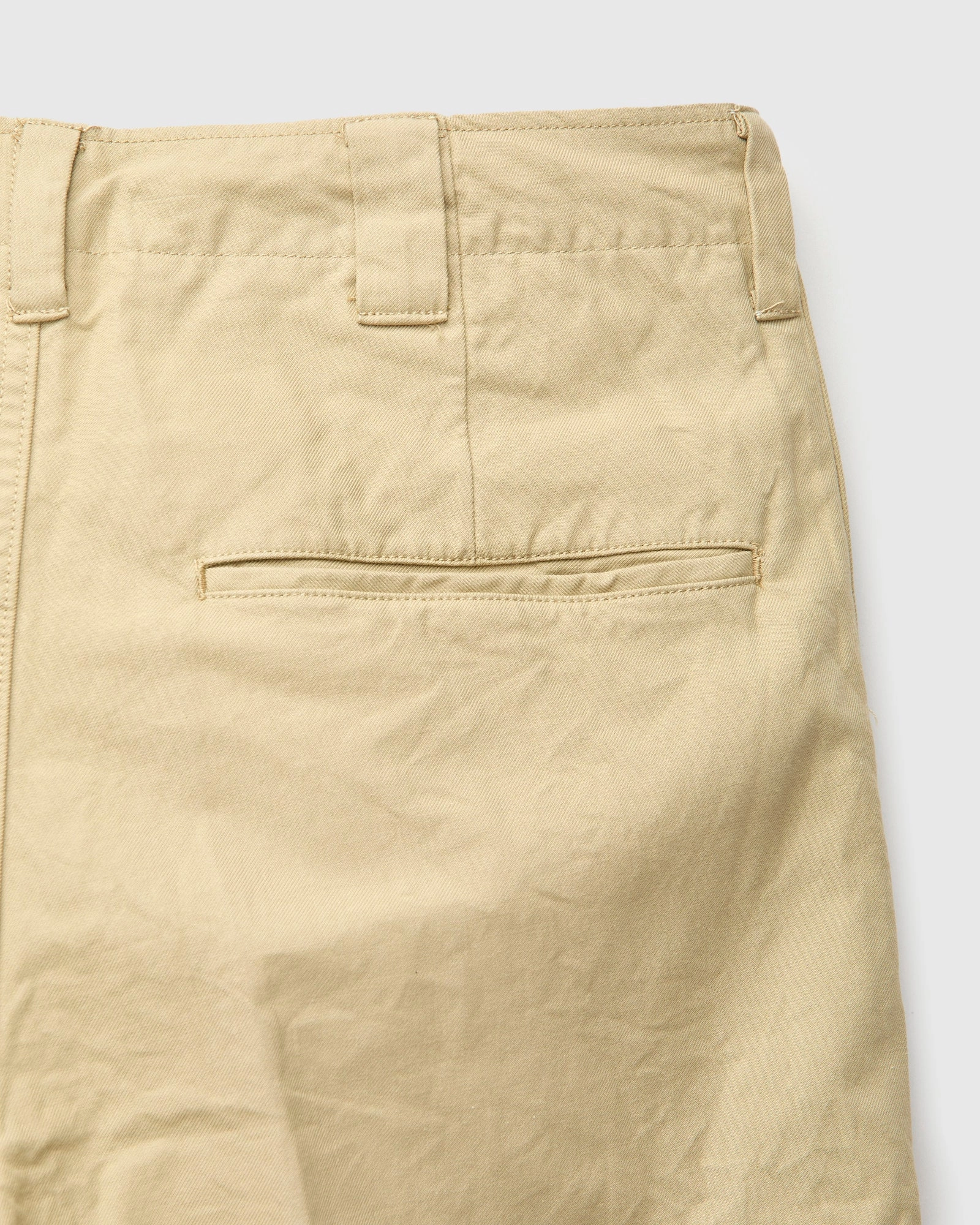 Wide Chino Pants in Beige