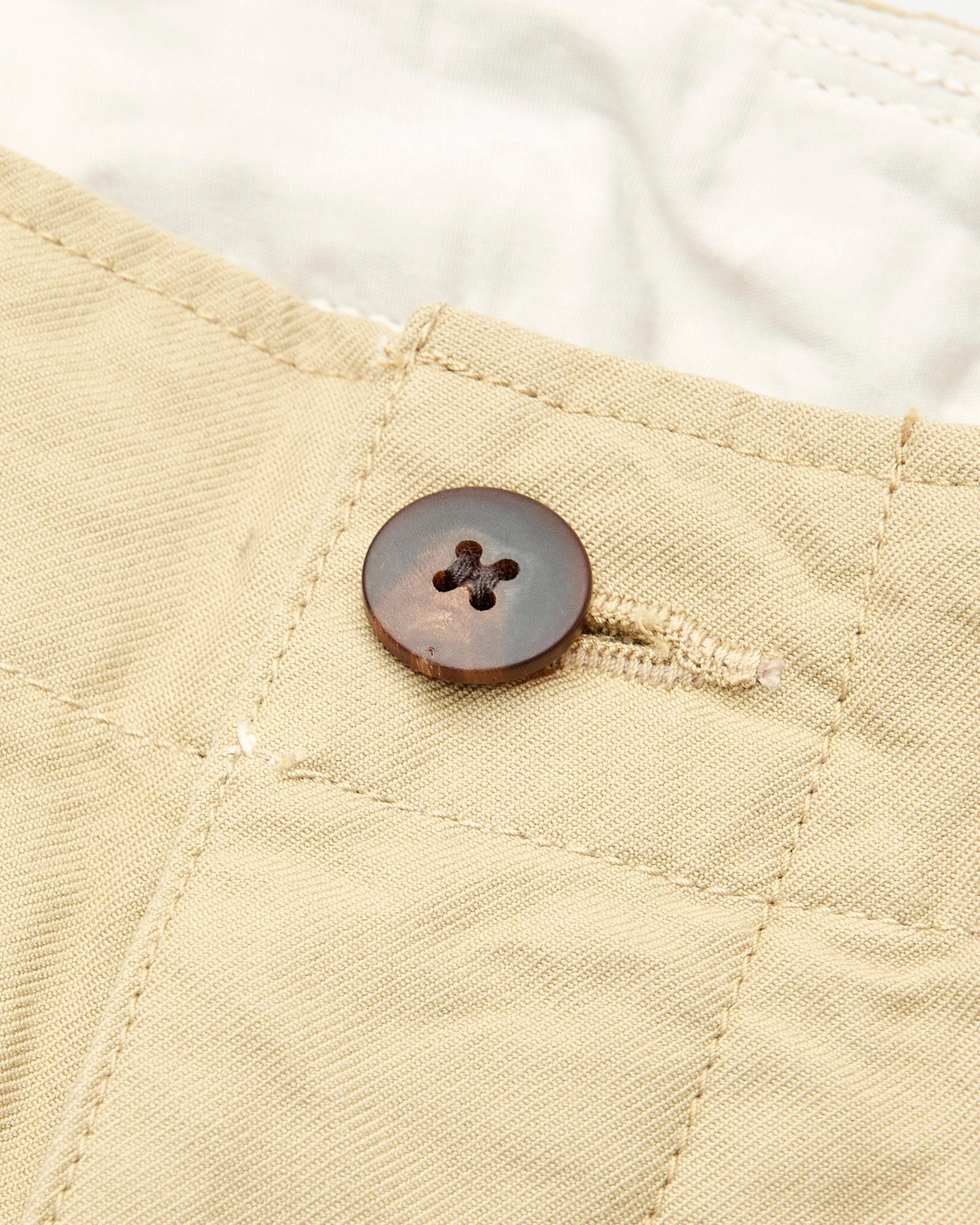 Wide Chino Pants in Beige