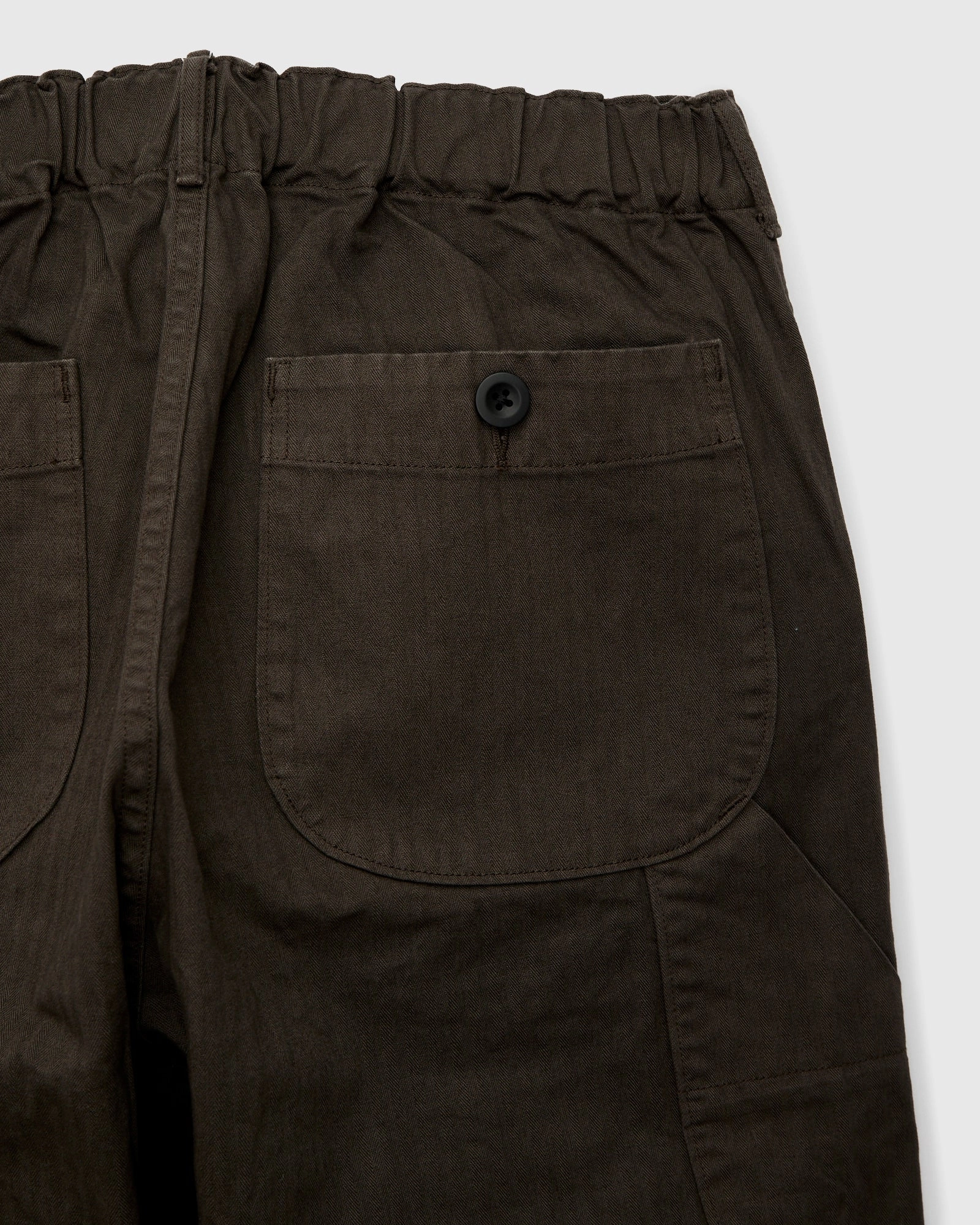 Wide Fit French Work Pants in Coffee Brown
