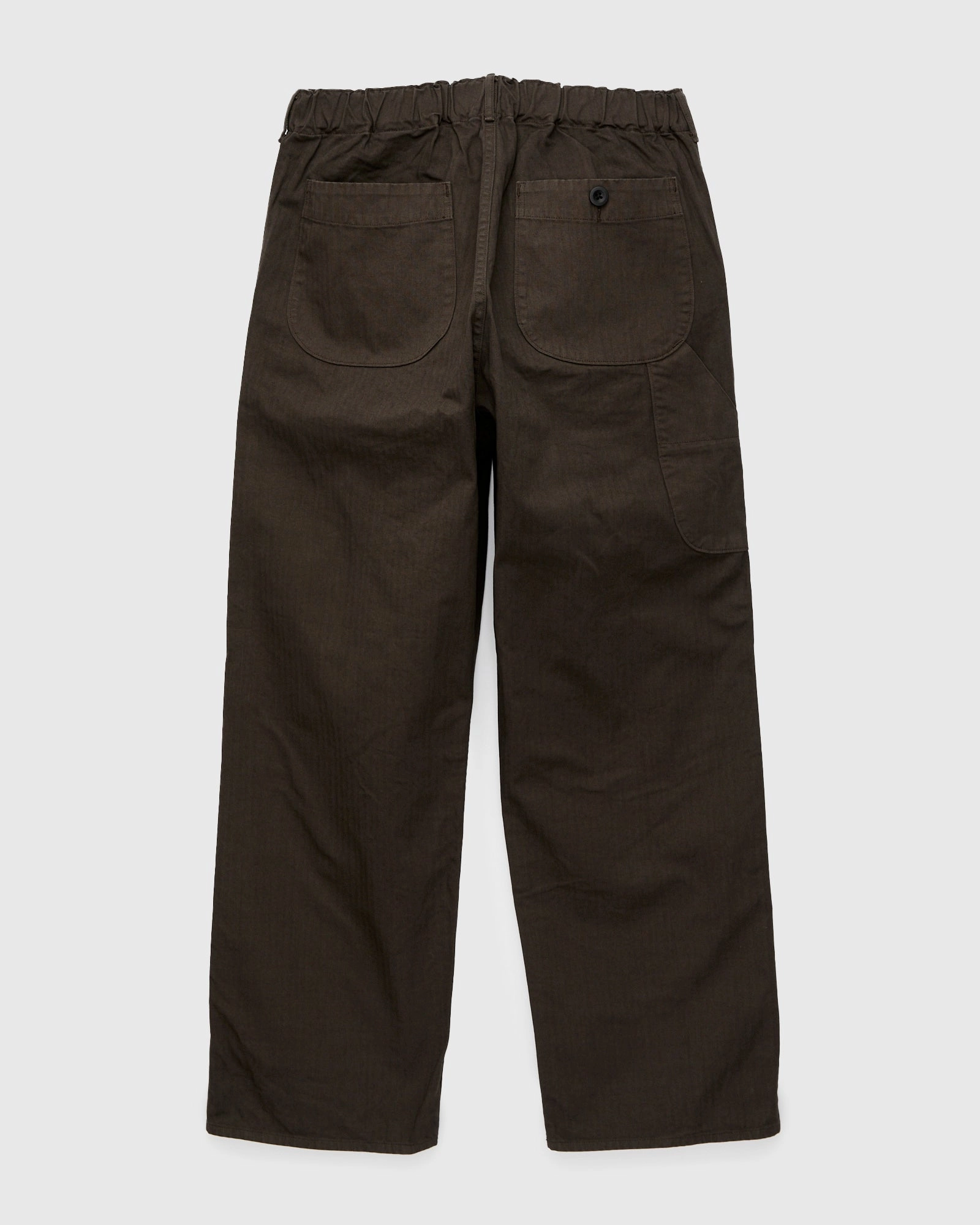 Wide Fit French Work Pants in Coffee Brown