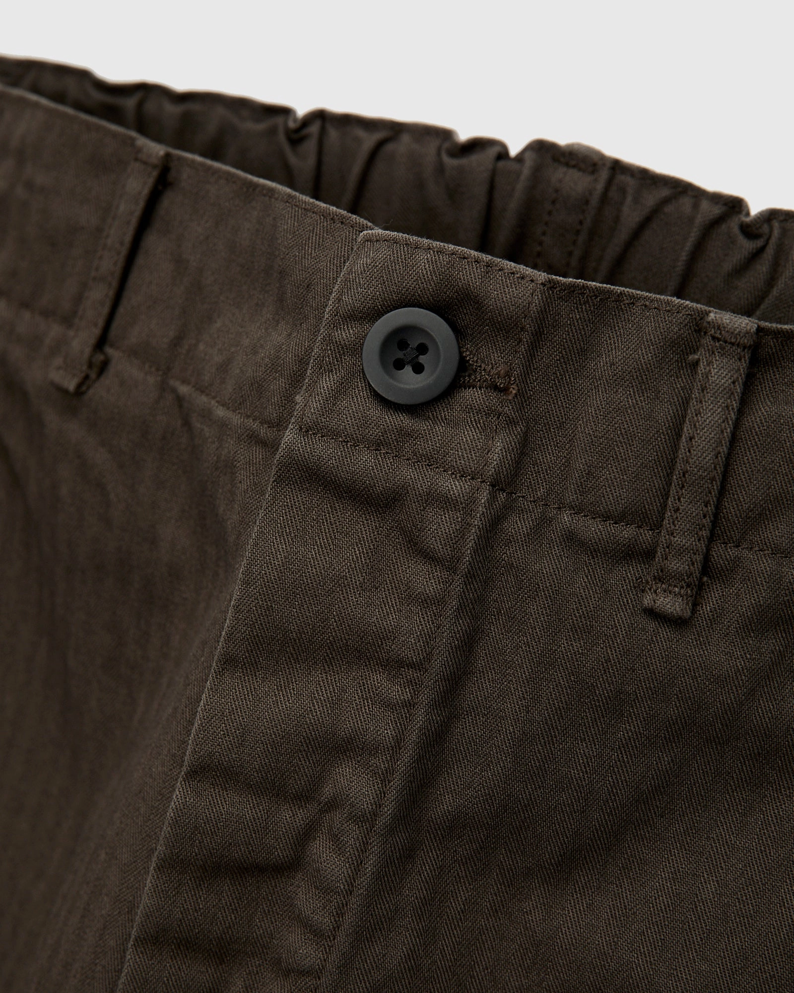 Wide Fit French Work Pants in Coffee Brown