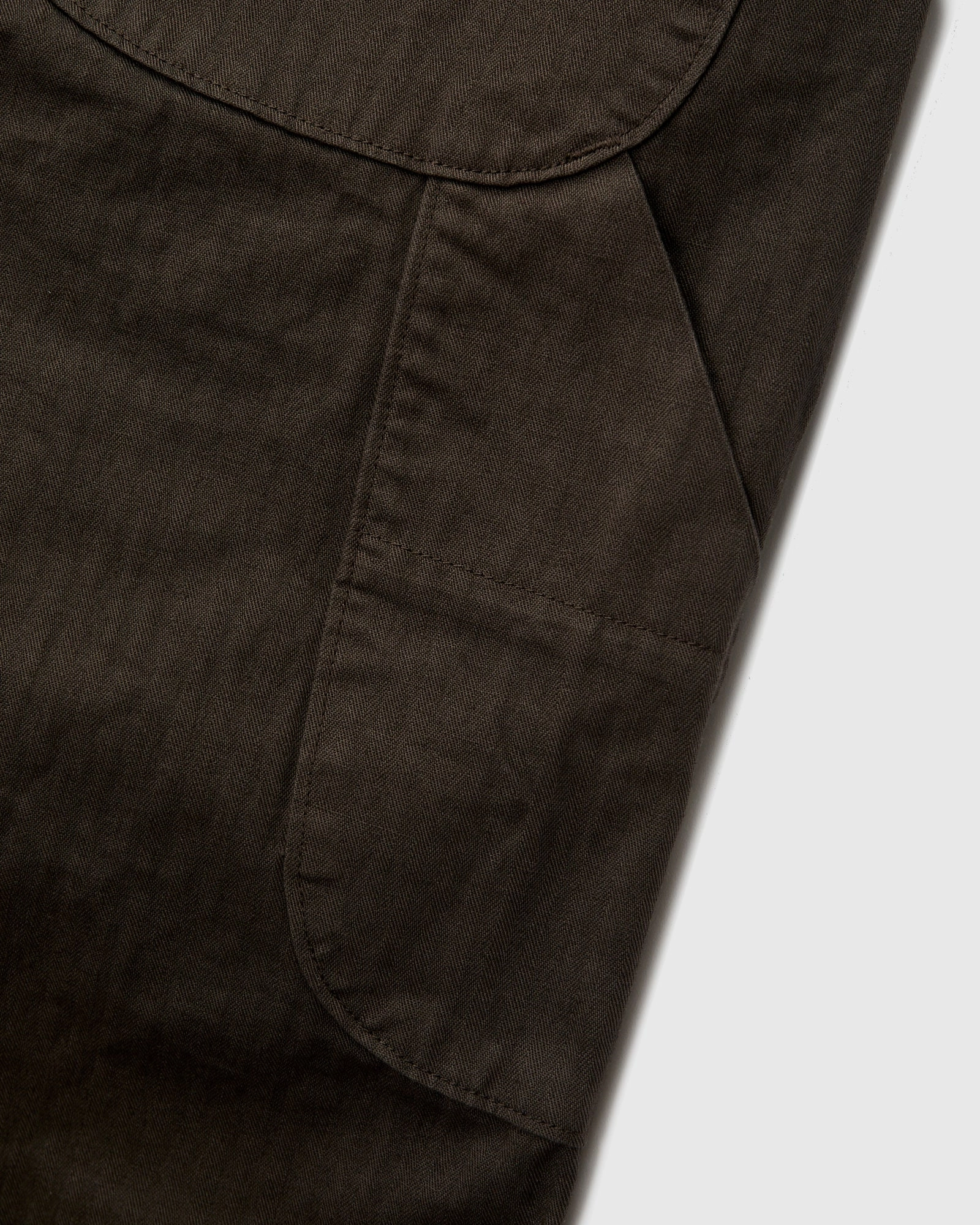 Wide Fit French Work Pants in Coffee Brown