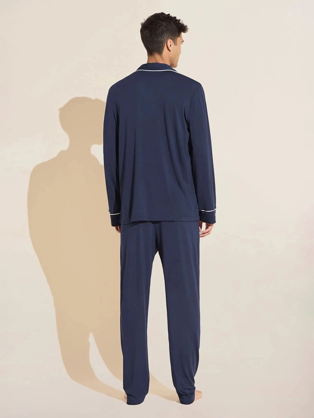 William PJ Set - Navy/Ivory
