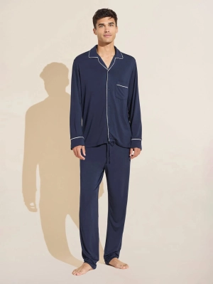 William PJ Set - Navy/Ivory