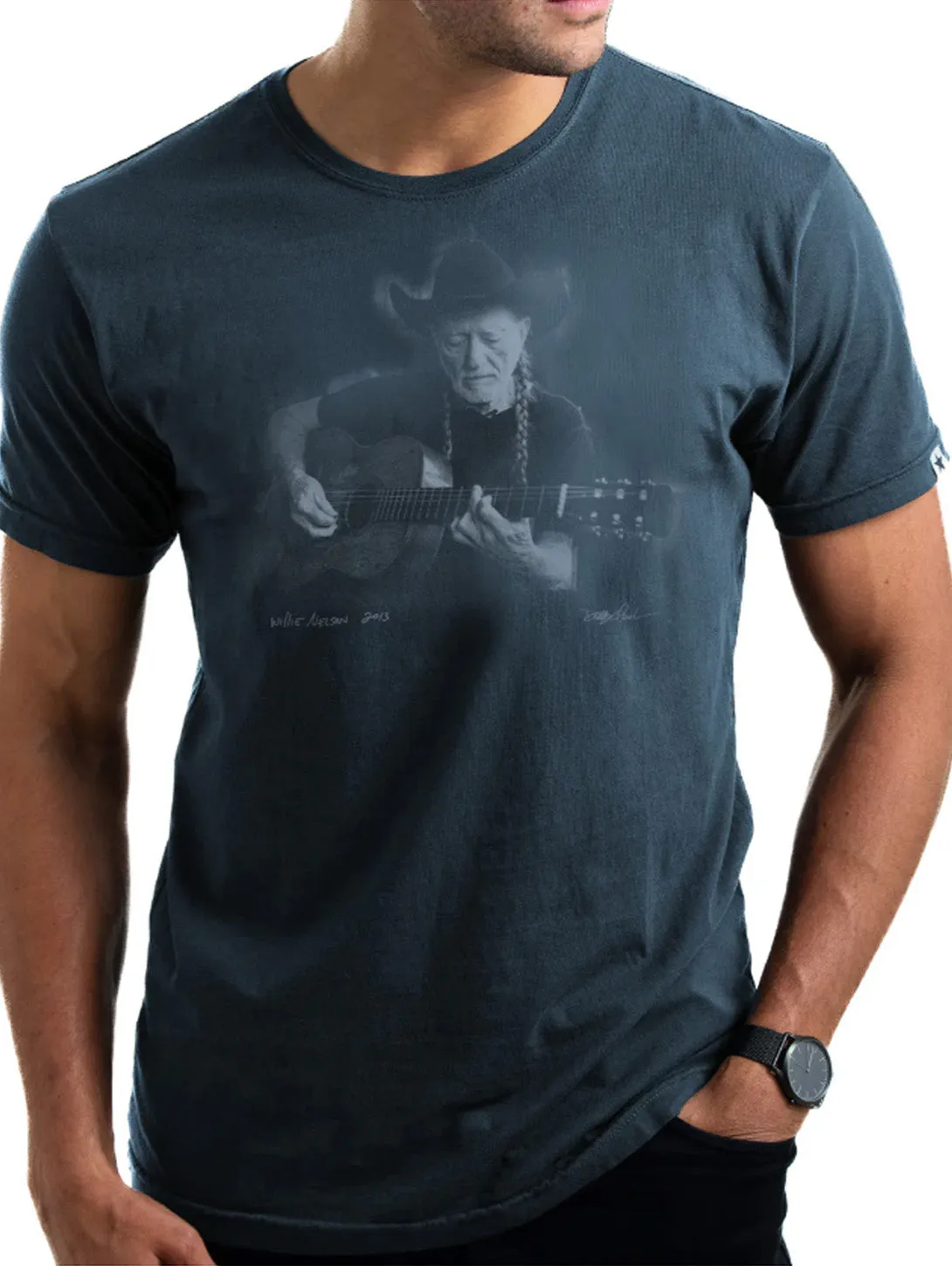 Willie Nelson Tee - Indigo