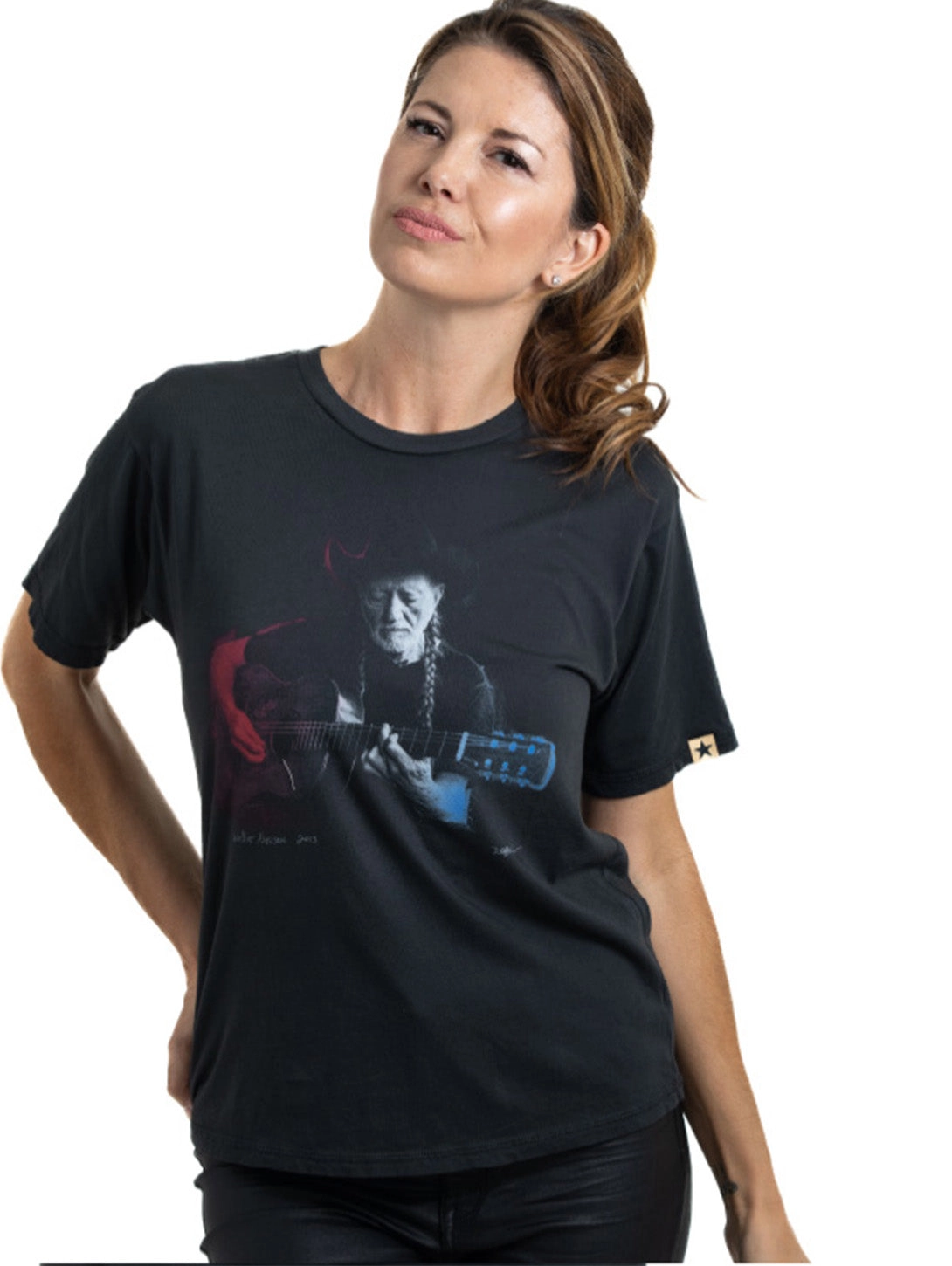 Willie Nelson Tee - Vintage Black