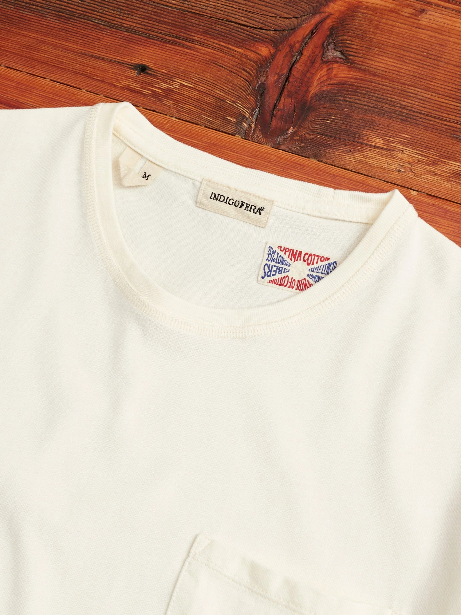 Wilson Pocket T-Shirt in Cocatoo White