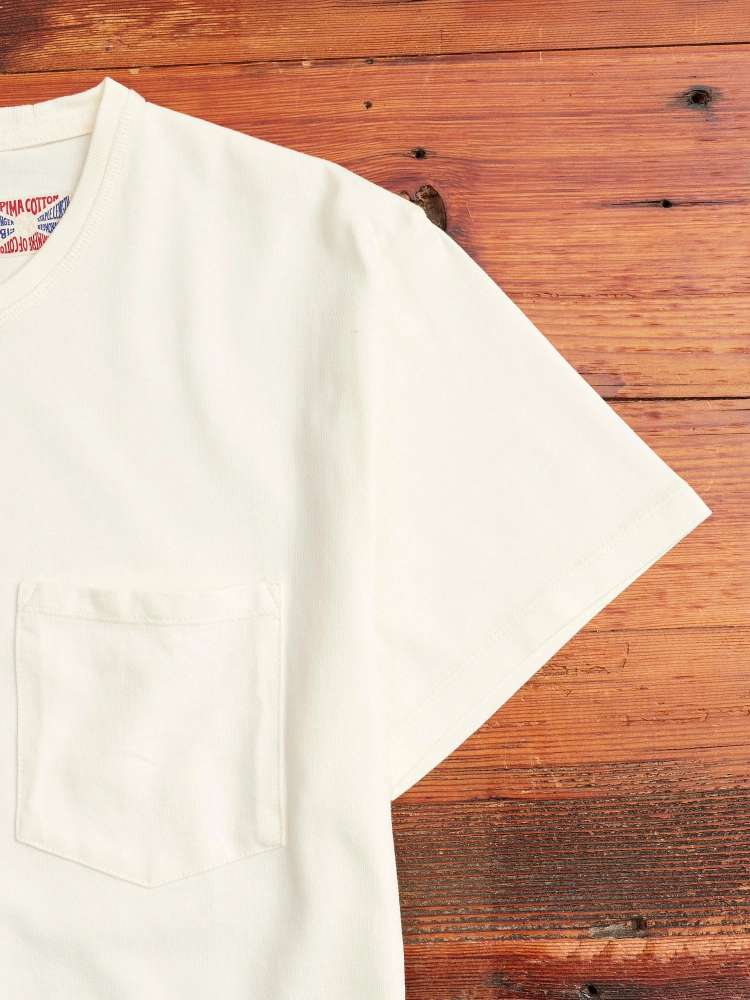 Wilson Pocket T-Shirt in Cocatoo White