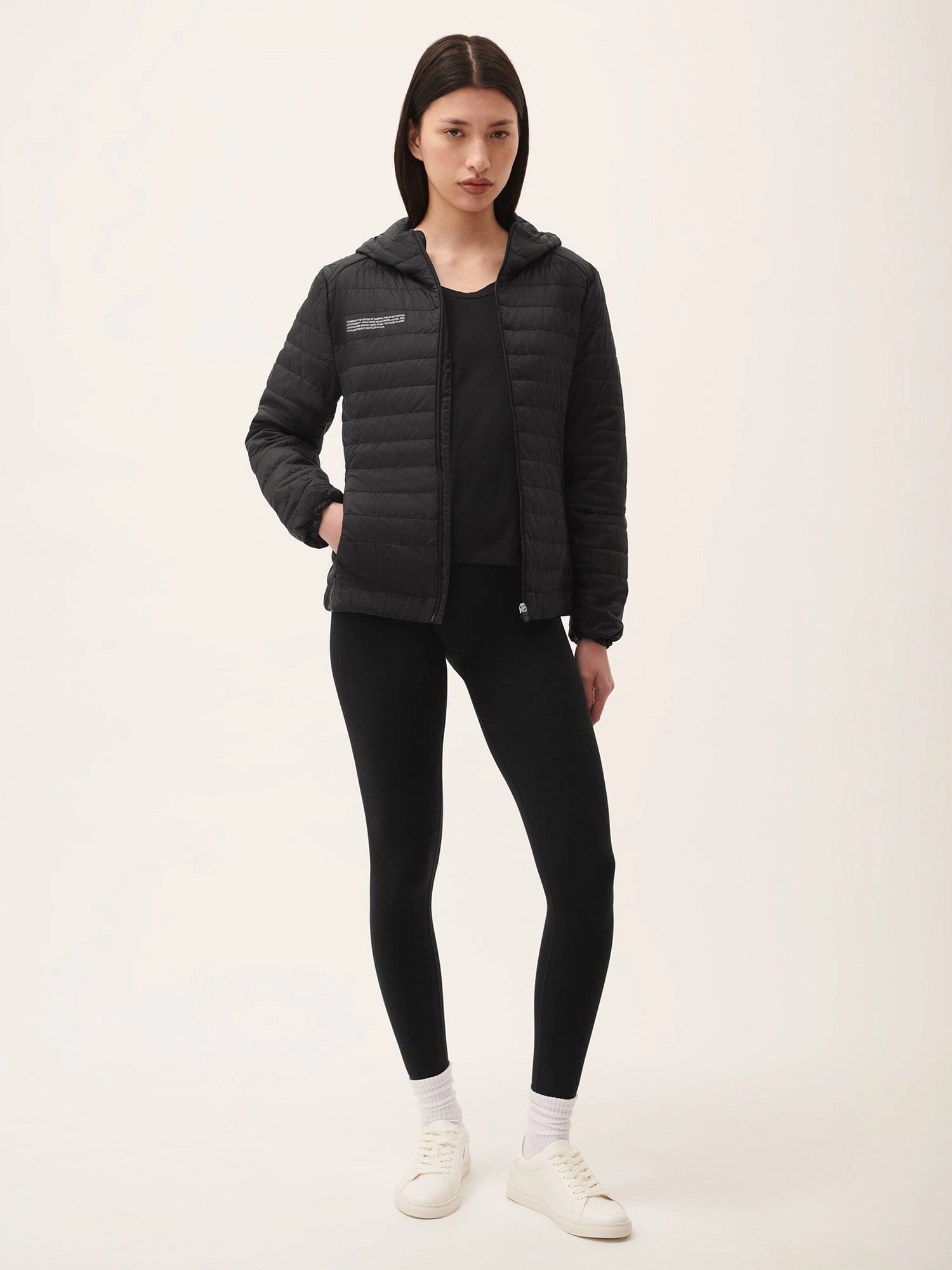 Womens Flower-Warmth Lite Jacket—Black