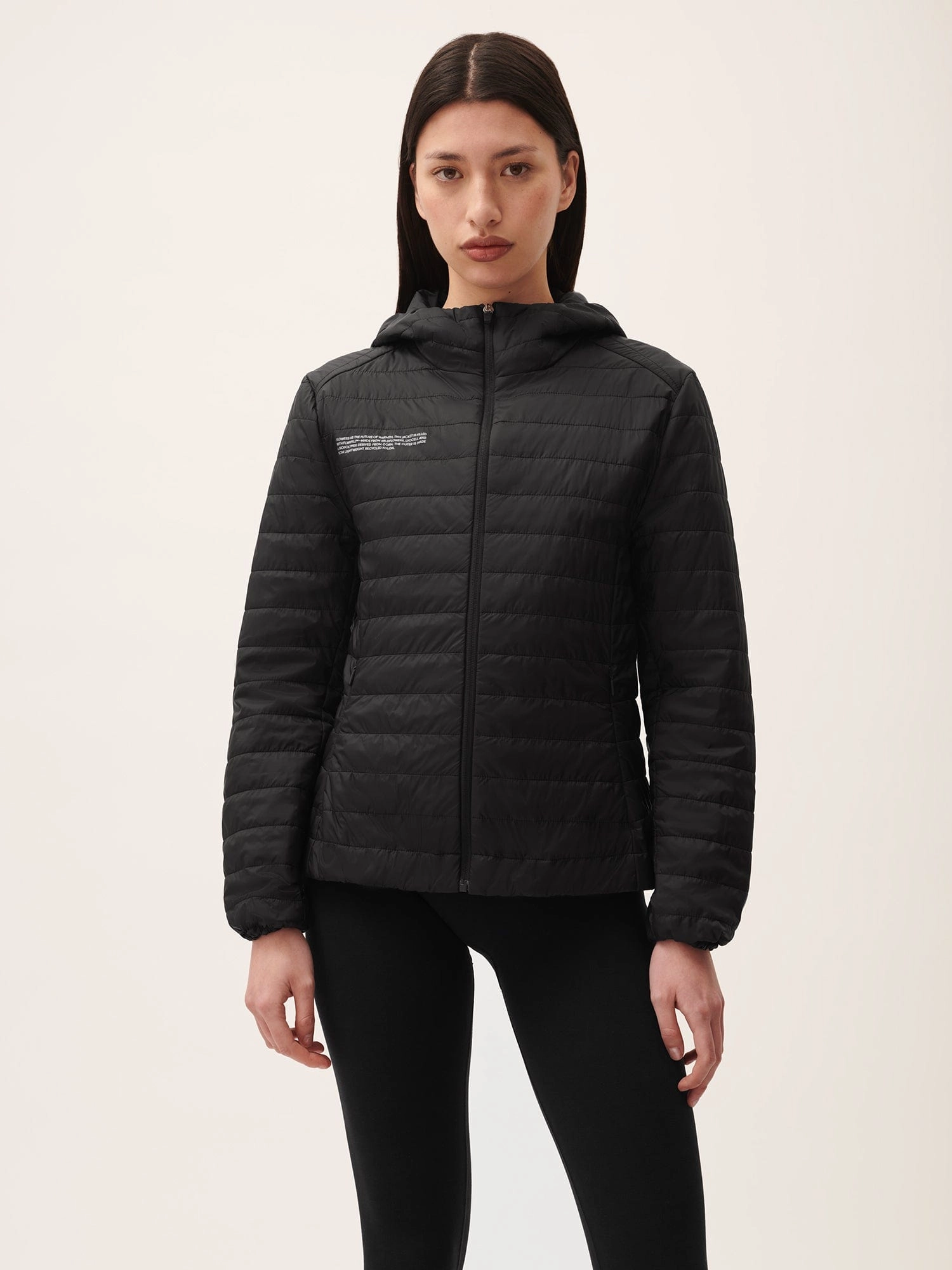 Womens Flower-Warmth Lite Jacket—Black