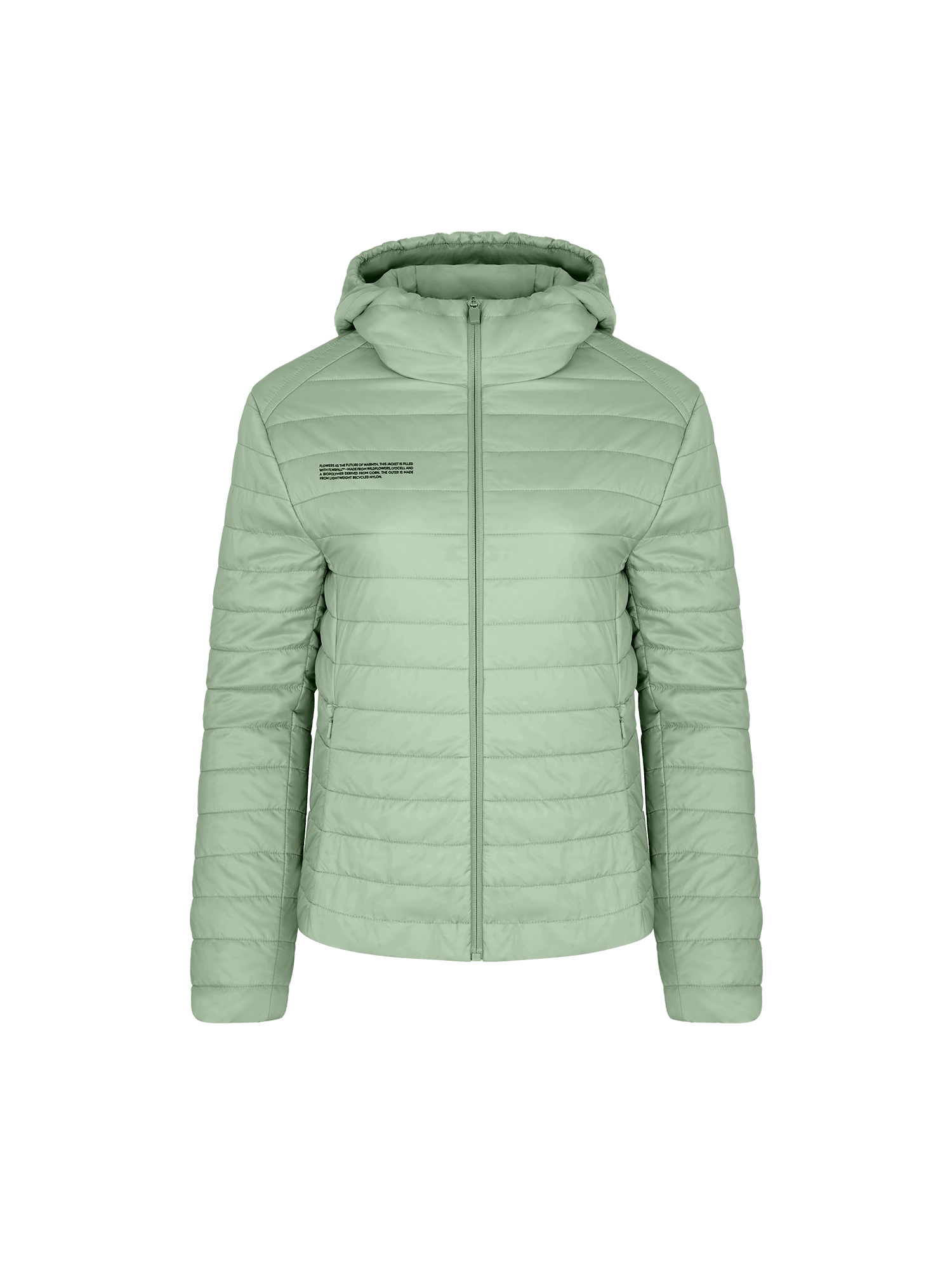Womens Flower-Warmth Lite Jacket—Sage Green