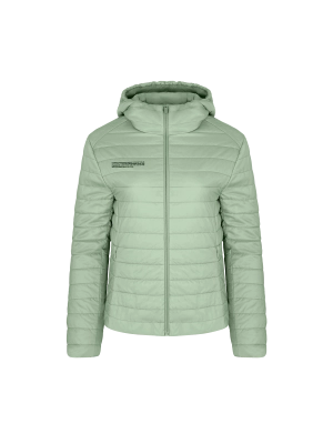 Womens Flower-Warmth Lite Jacket—Sage Green