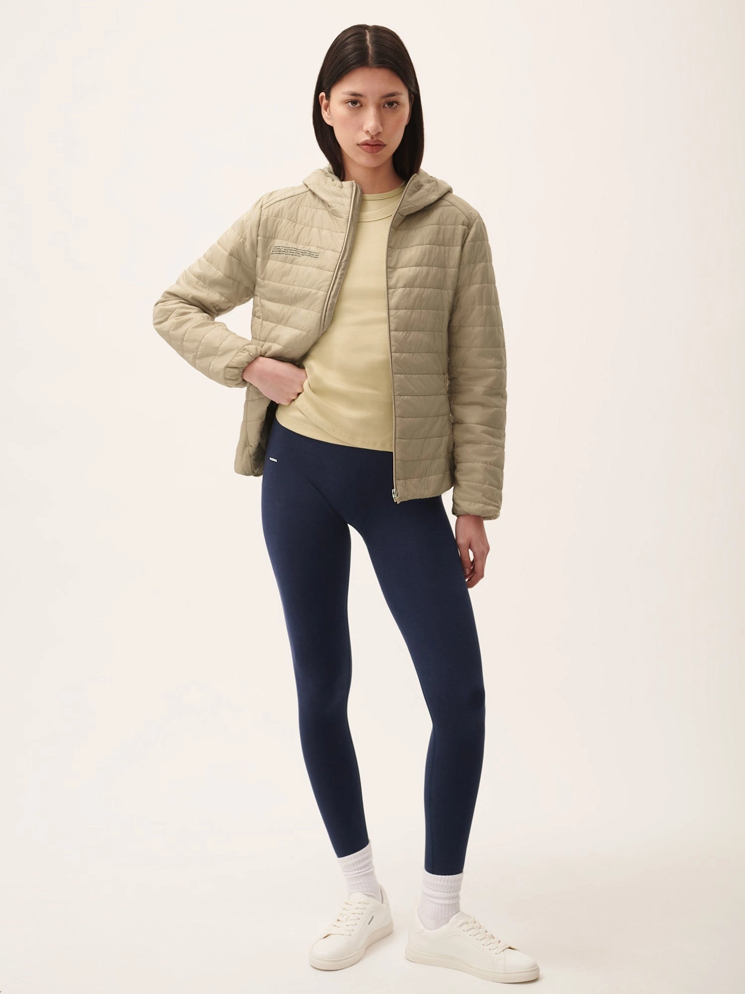 Womens Flower-Warmth Lite Jacket—Wheat Beige