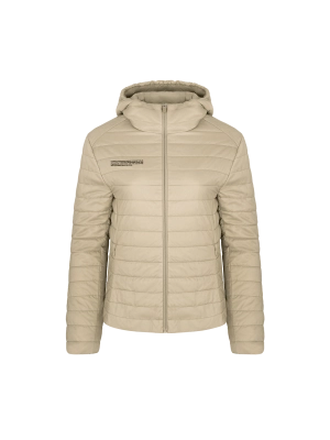 Womens Flower-Warmth Lite Jacket—Wheat Beige