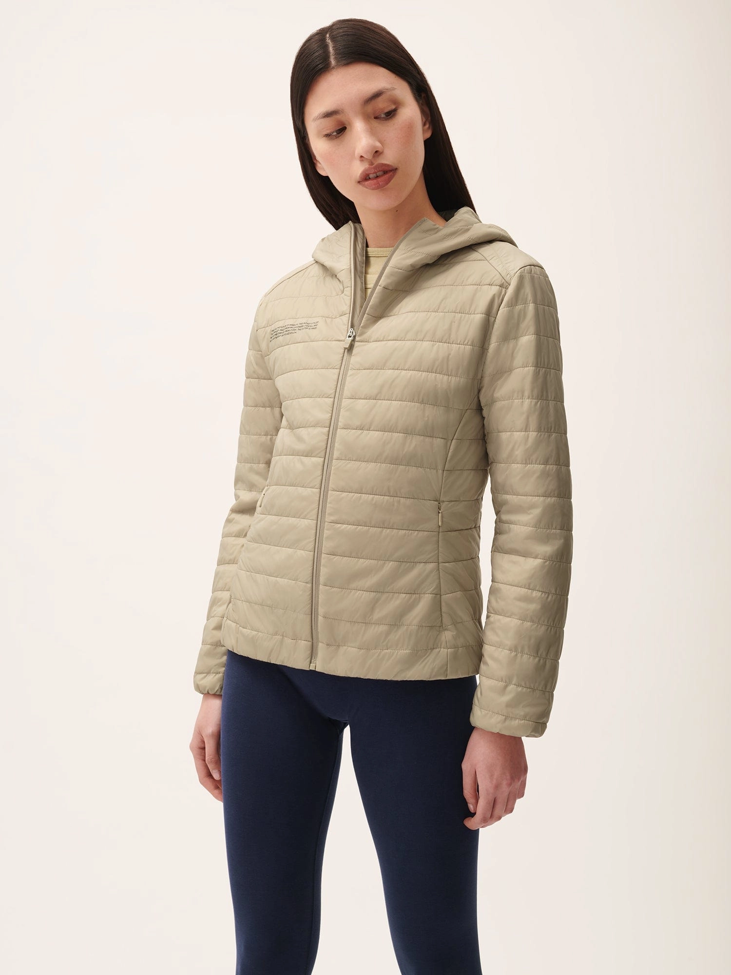 Womens Flower-Warmth Lite Jacket—Wheat Beige