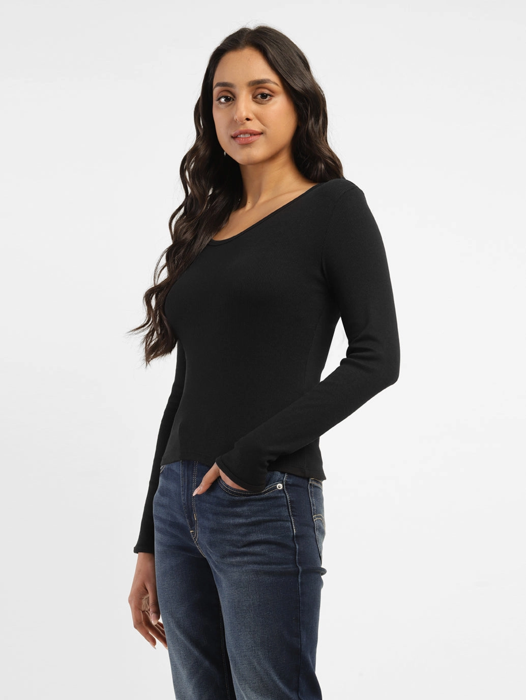 Women's Solid Slim Fit T-shirt