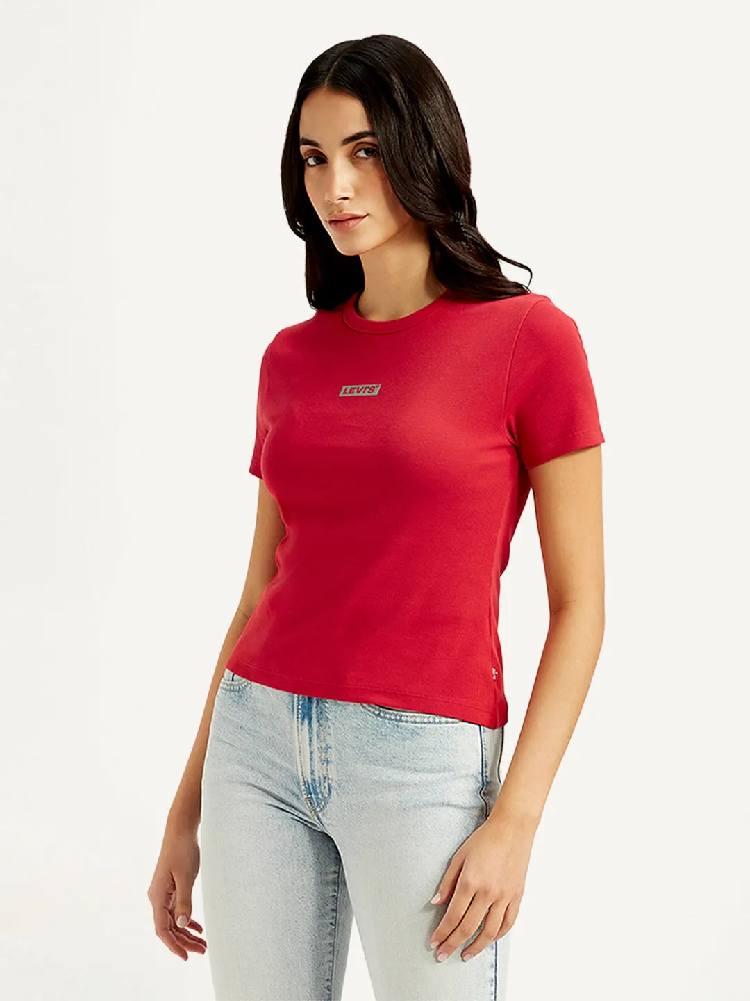 Women's Solid Slim Fit T-shirt