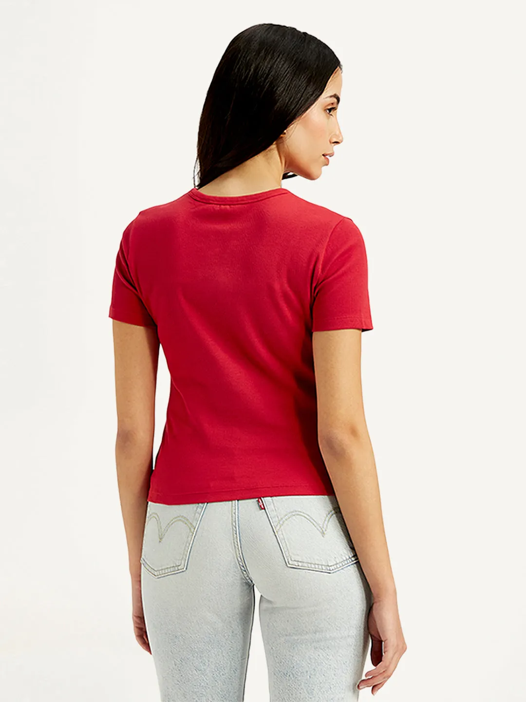 Women's Solid Slim Fit T-shirt