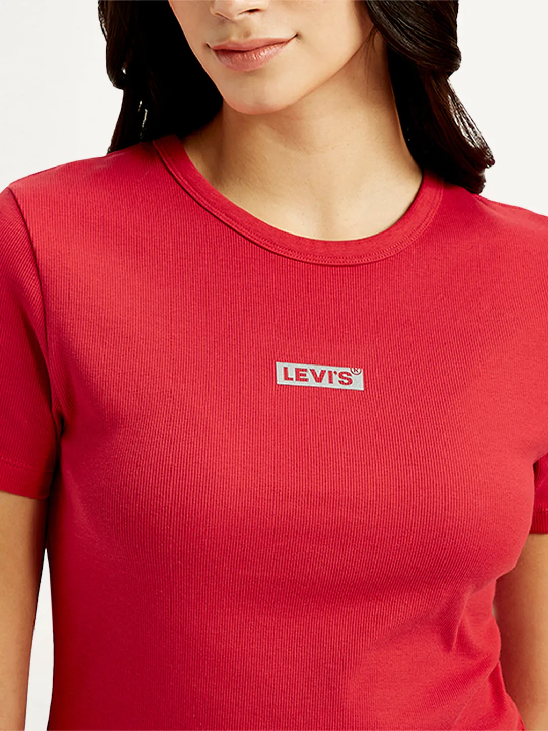 Women's Solid Slim Fit T-shirt
