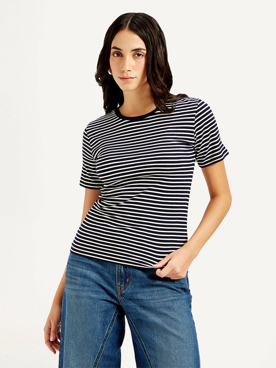 Women's Striped Slim Fit T-Shirt