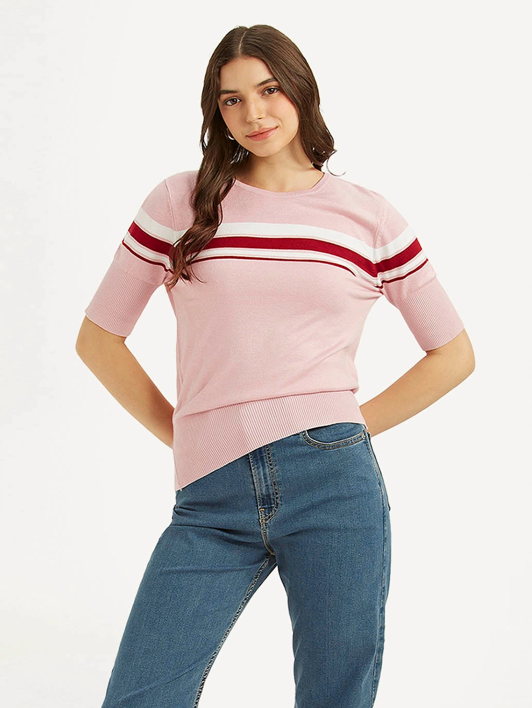 Women's Striped Slim Fit T-shirt