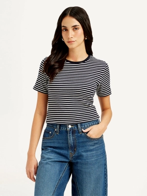 Women's Striped Slim Fit T-Shirt