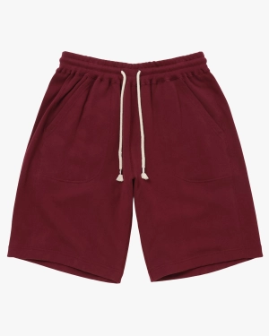 Wonder Looper Super Looper French Terry Sweat Shorts - Burgundy
