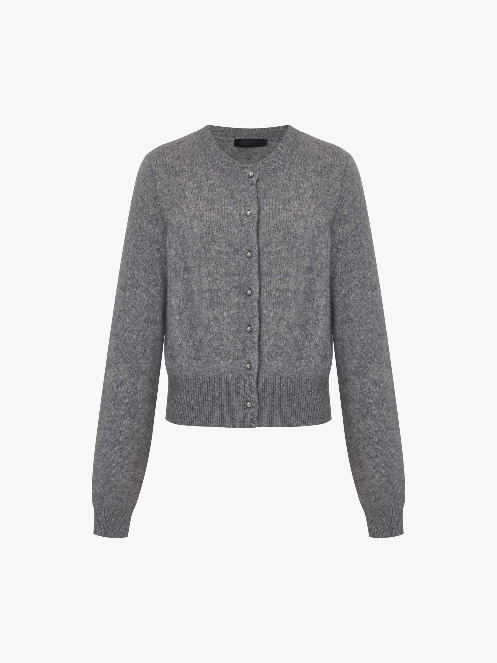 Wool Blend Button Cardigan