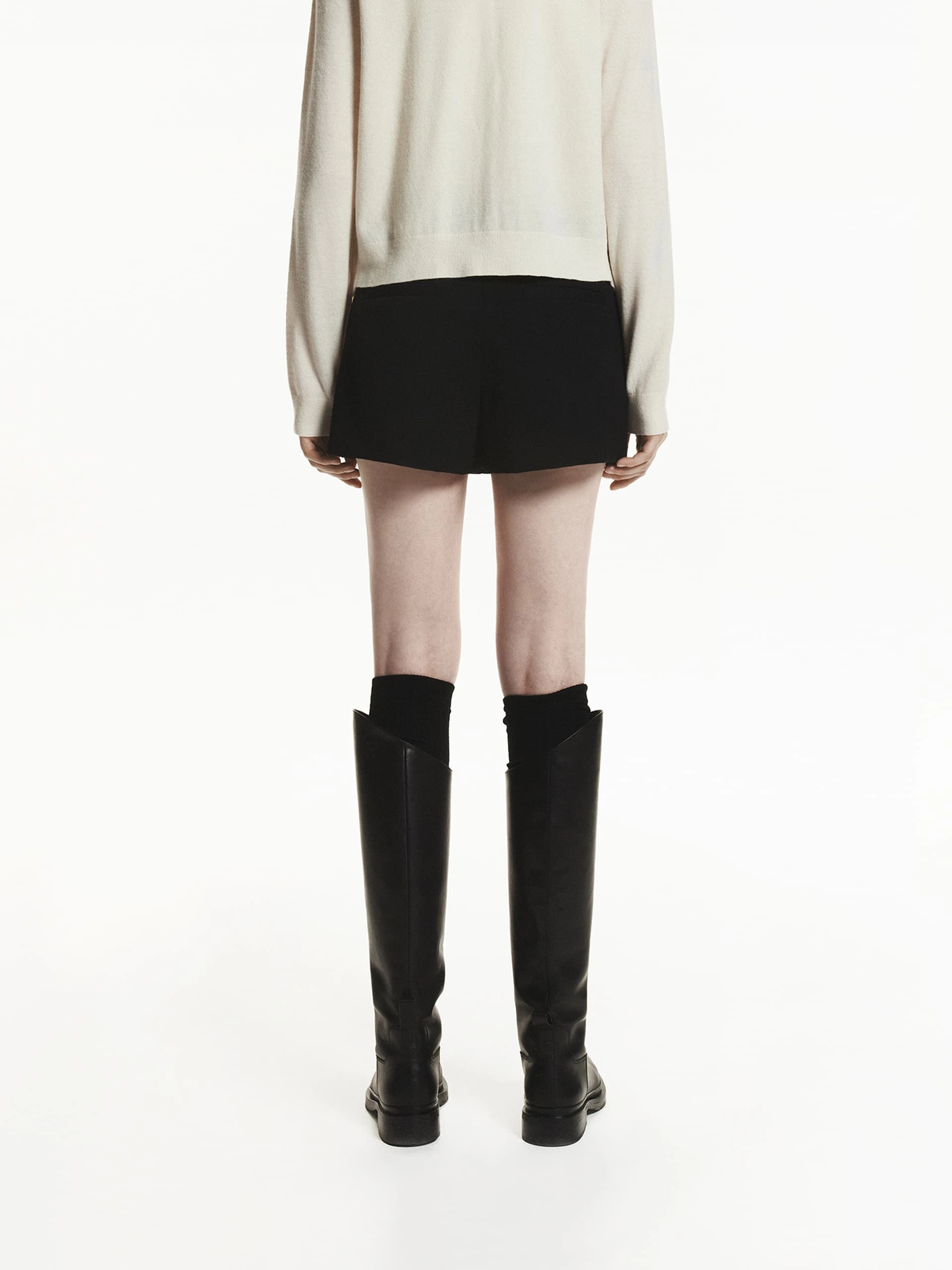 Wool Blend Mini Skort