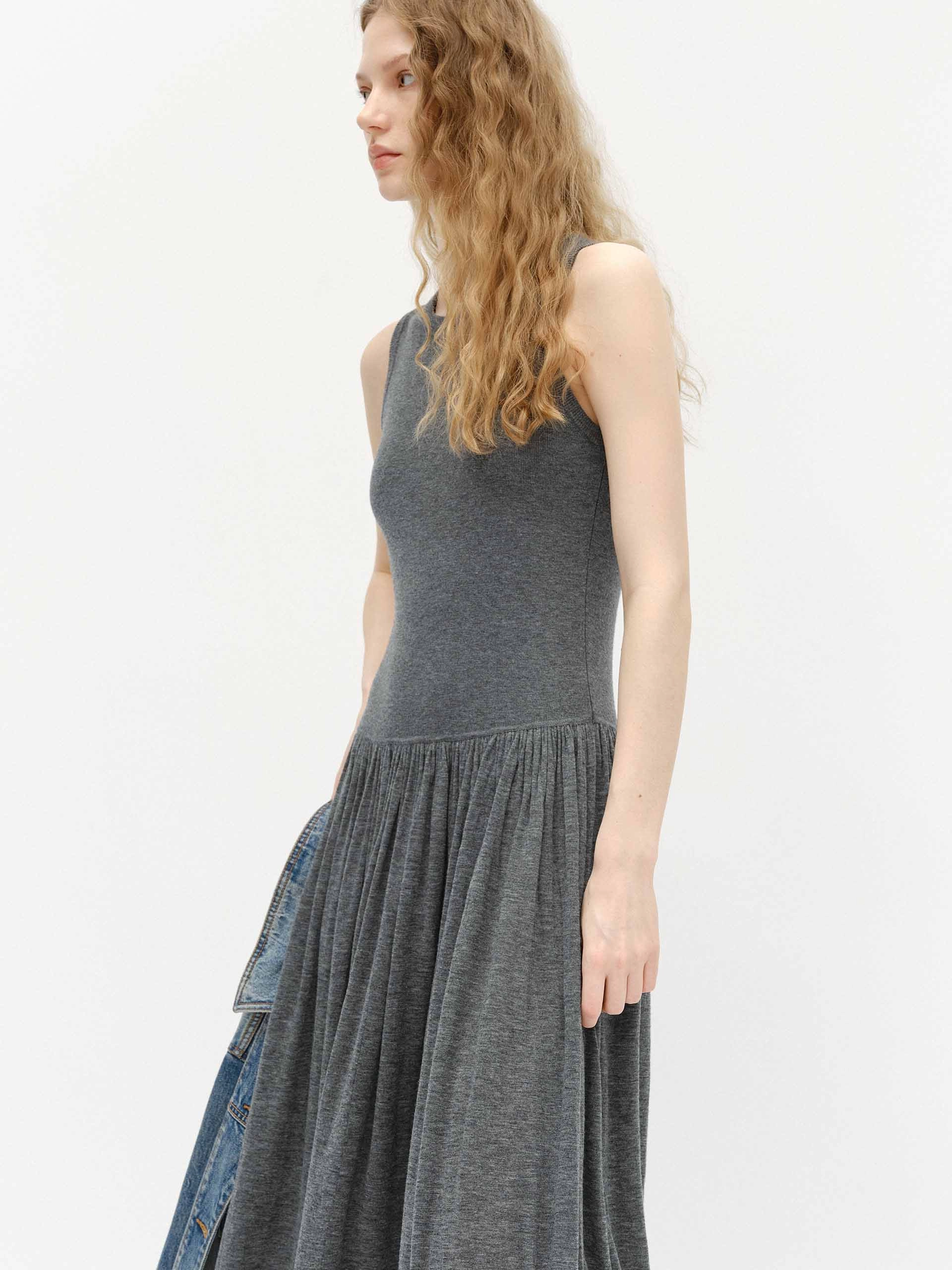 Wool Blend Tank Dress