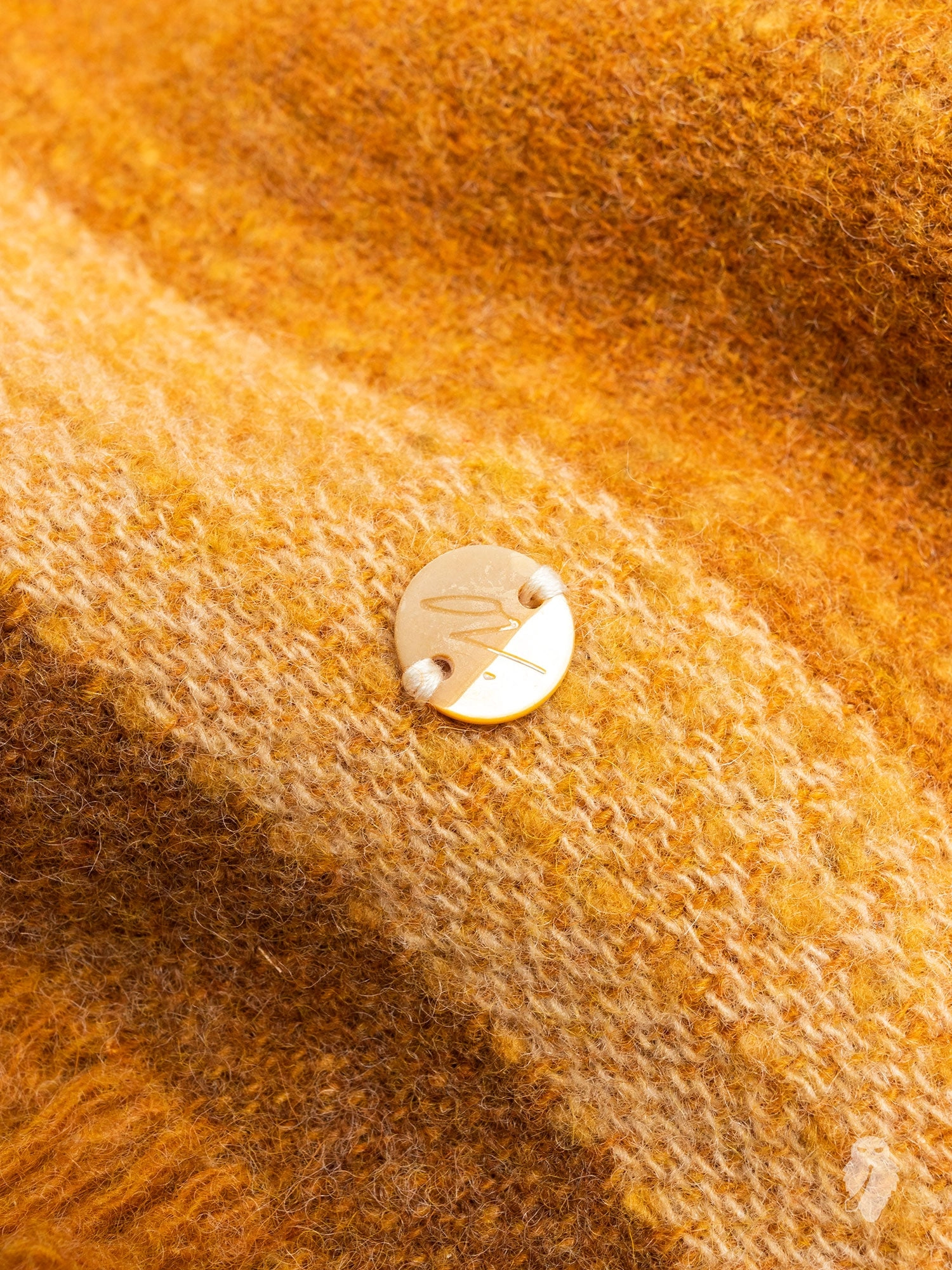 Wool Scarf in Brown Stripe