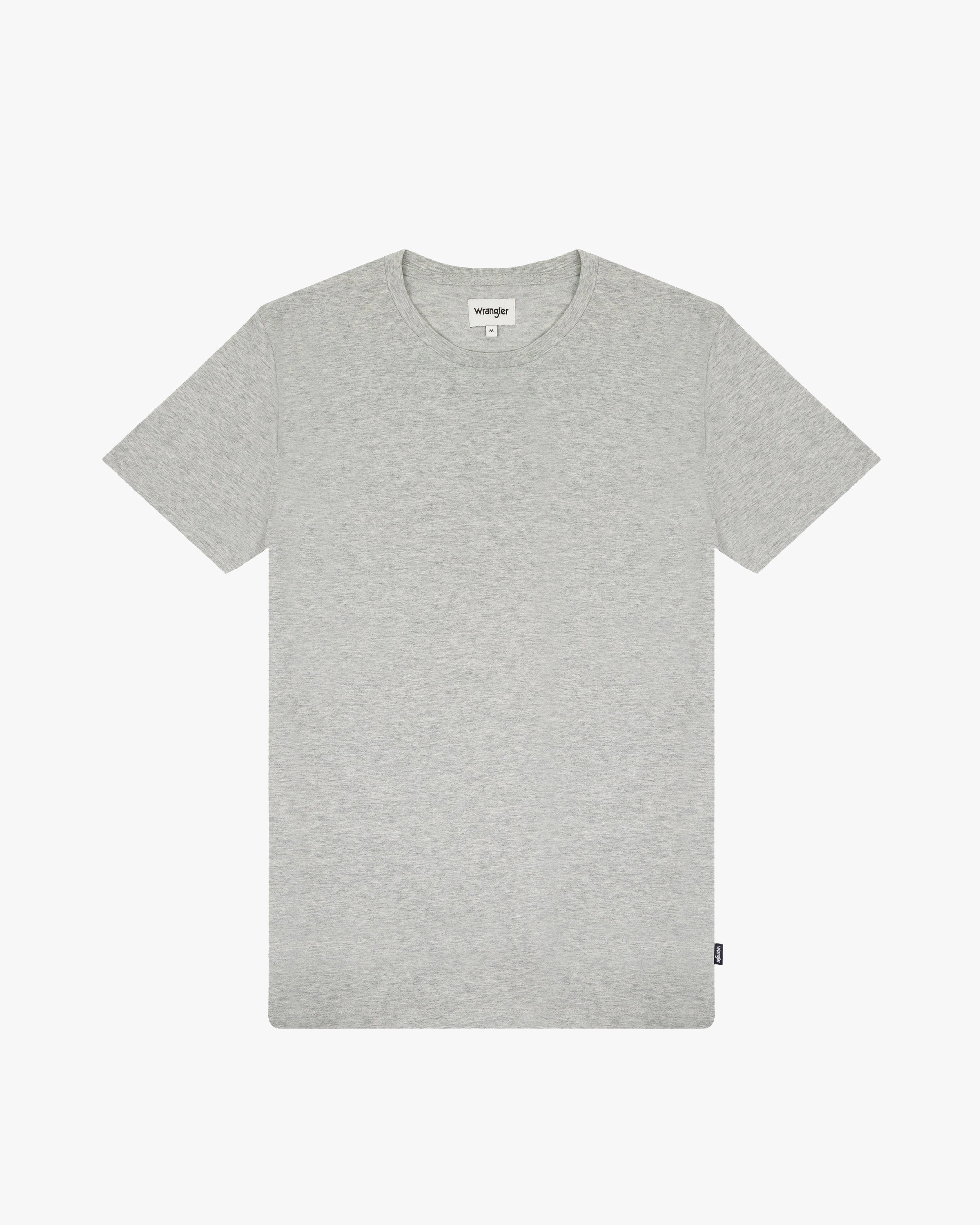 Wrangler 2-Pack Tees - Mid Grey Melee / White