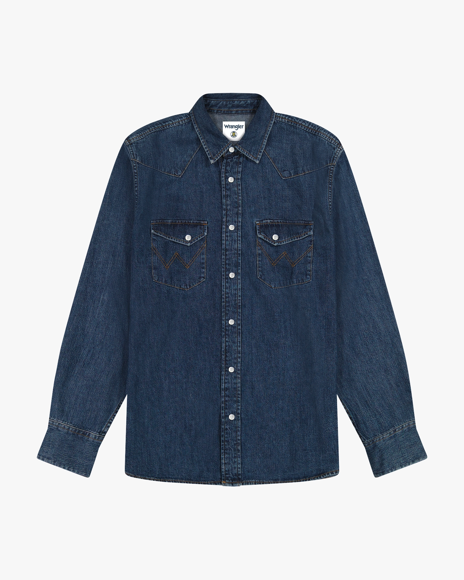 Wrangler Blue Bell 2 Pocket Denim Shirt - Rinse