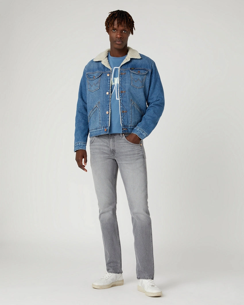 Wrangler Icons 11MWZ Western Slim Mens Jeans - Silver Lining