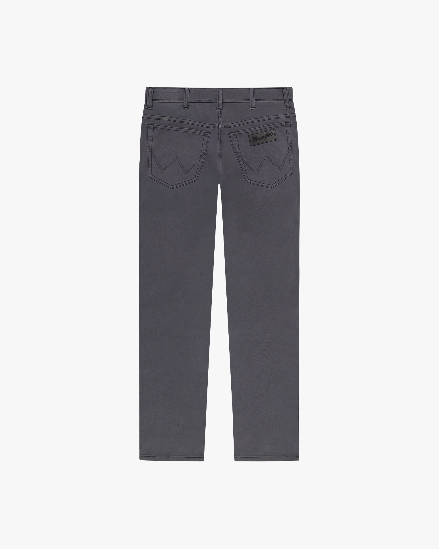 Wrangler Texas Stretch Authentic Straight Cotton Dobby Trousers - Faded Black