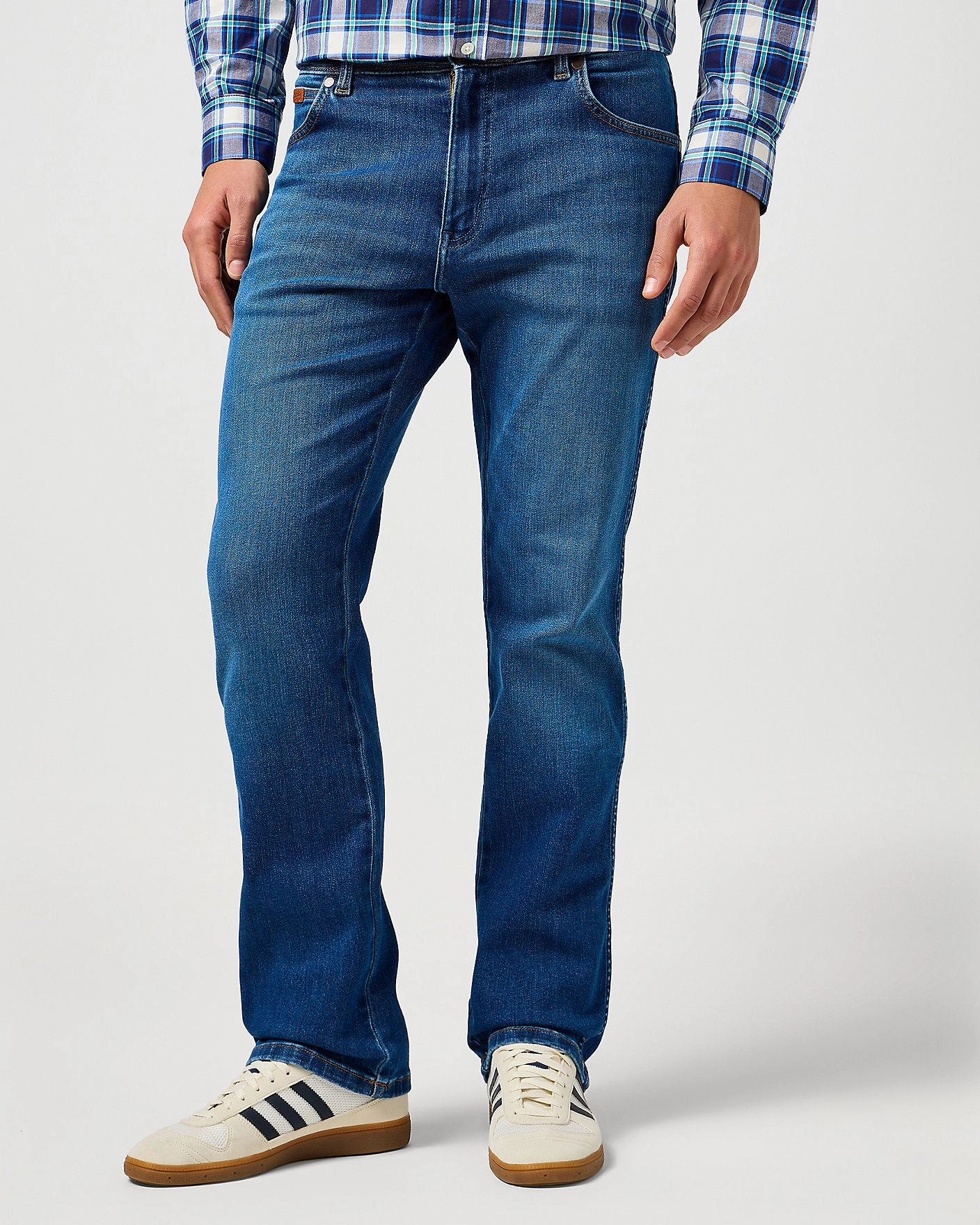 Wrangler Texas Stretch Authentic Straight Mens Jeans - Verdant Tone