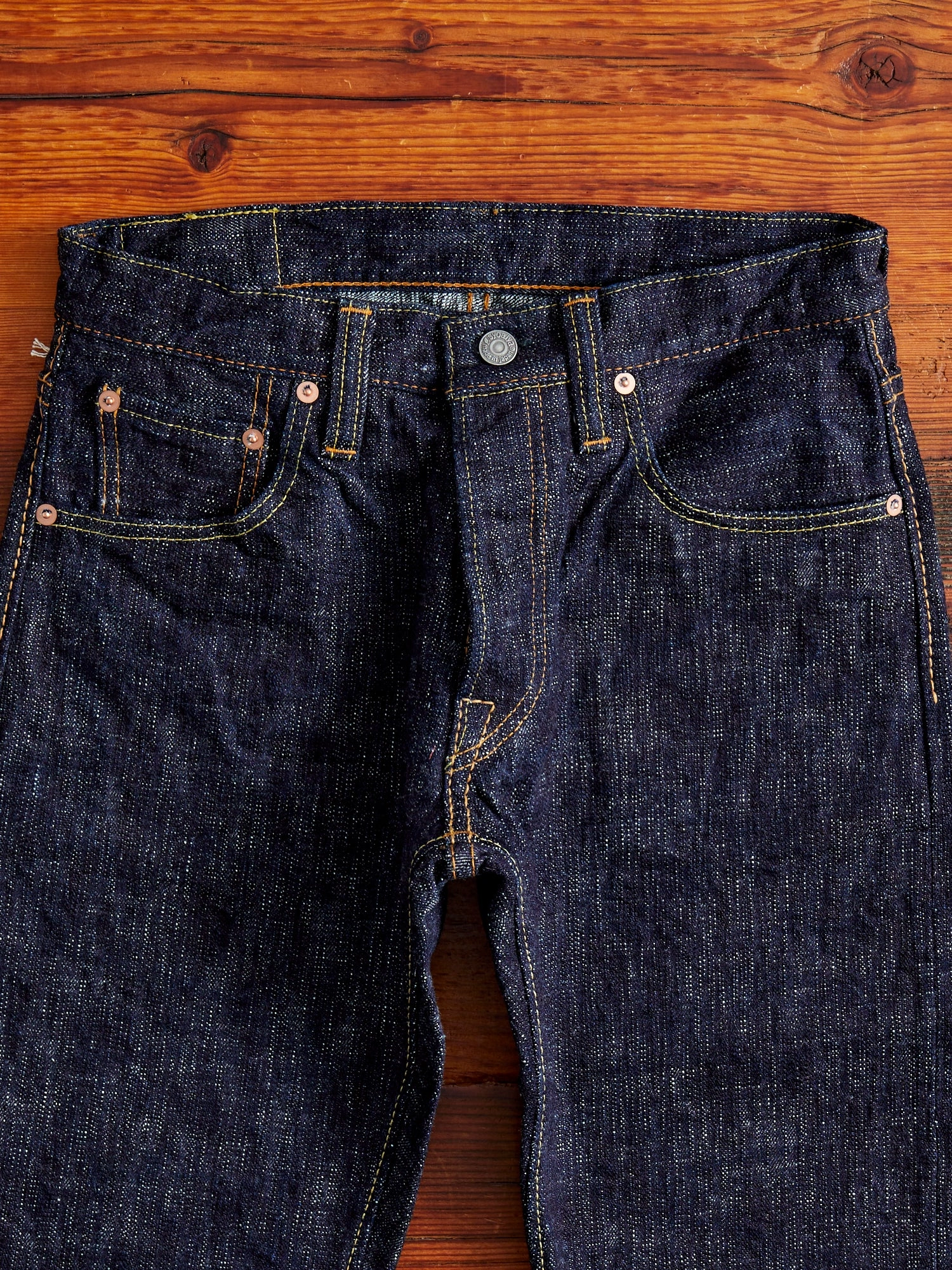 WSB-005 Double Slub 16oz Rinsed Selvedge Denim - Slim Straight Fit