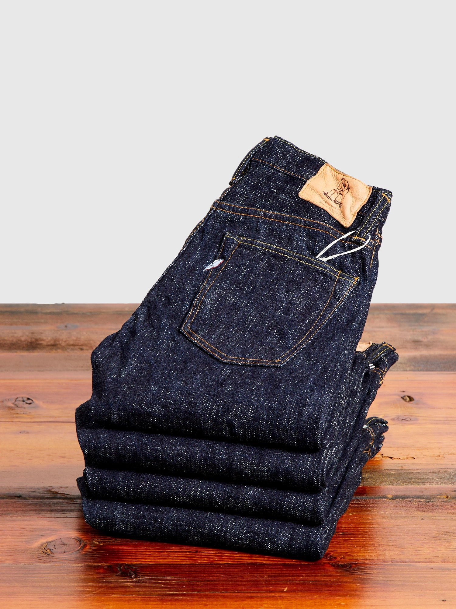 WSB-005 Double Slub 16oz Rinsed Selvedge Denim - Slim Straight Fit