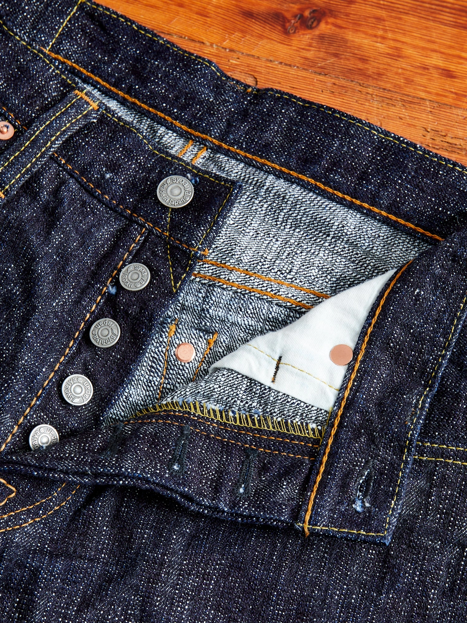 WSB-005 Double Slub 16oz Rinsed Selvedge Denim - Slim Straight Fit