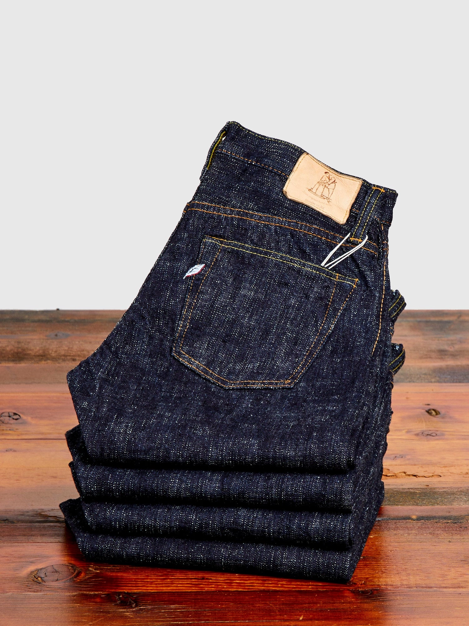 WSB-013 Double Slub 16oz Rinsed Selvedge Denim - Slim Tapered Fit