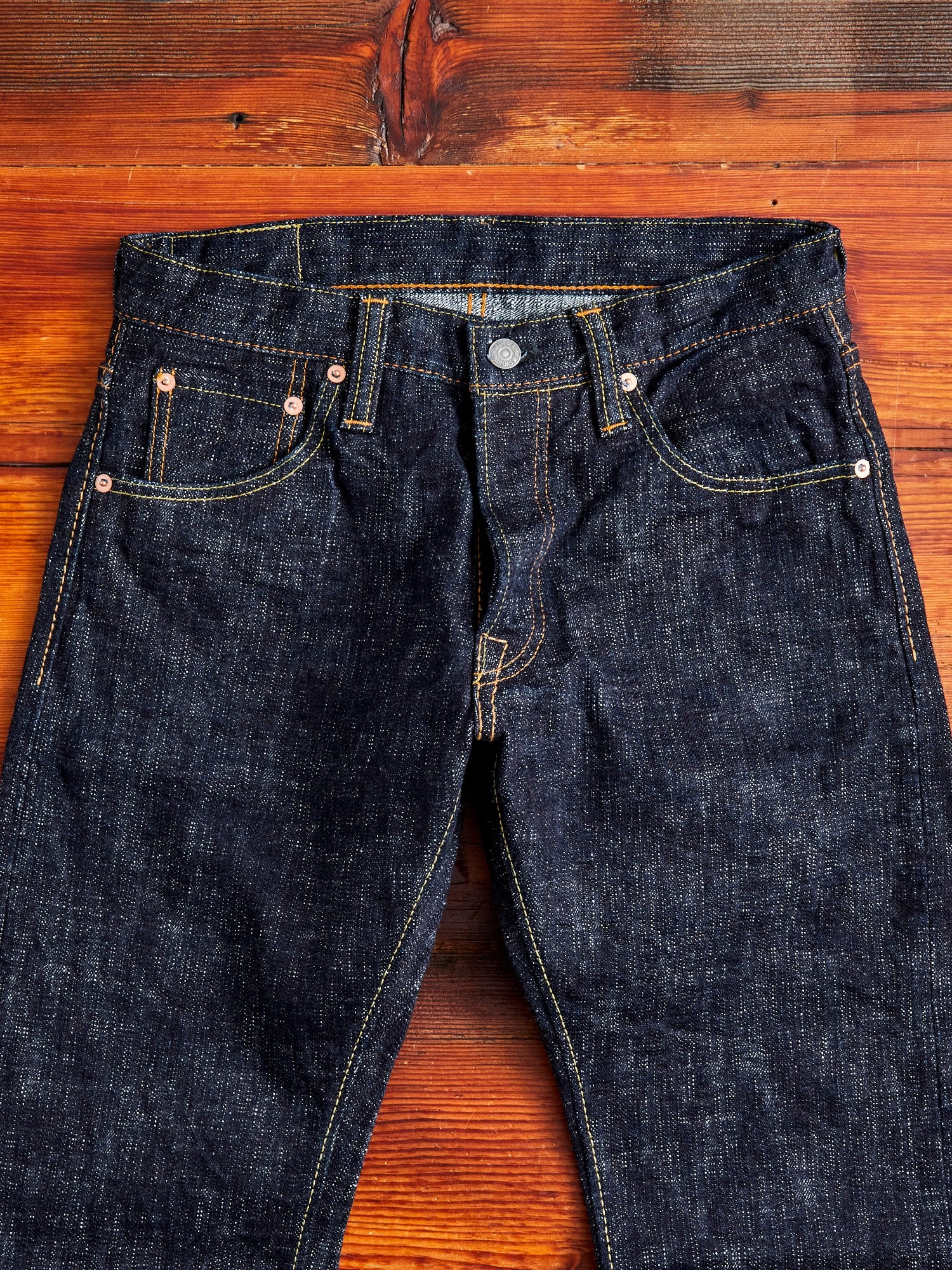 WSB-013 Double Slub 16oz Rinsed Selvedge Denim - Slim Tapered Fit