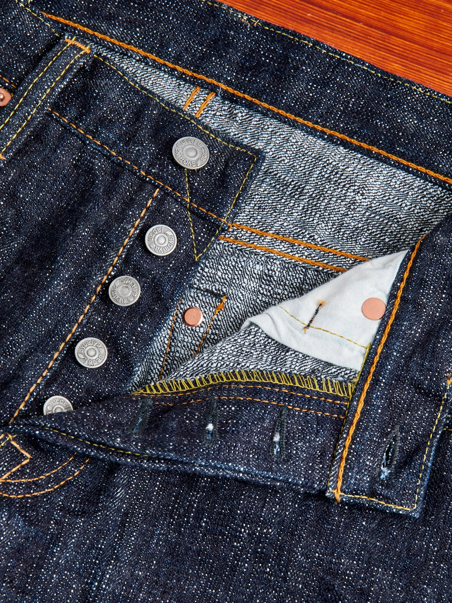 WSB-013 Double Slub 16oz Rinsed Selvedge Denim - Slim Tapered Fit
