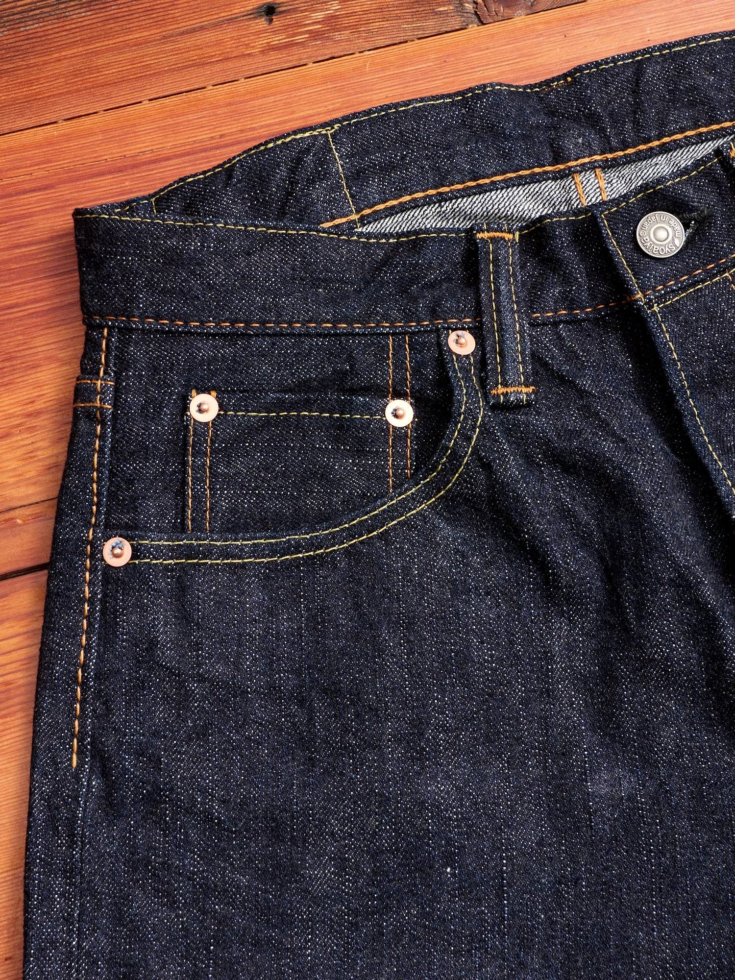 XX-013 14oz Rinsed Selvedge Denim - Slim Tapered Fit