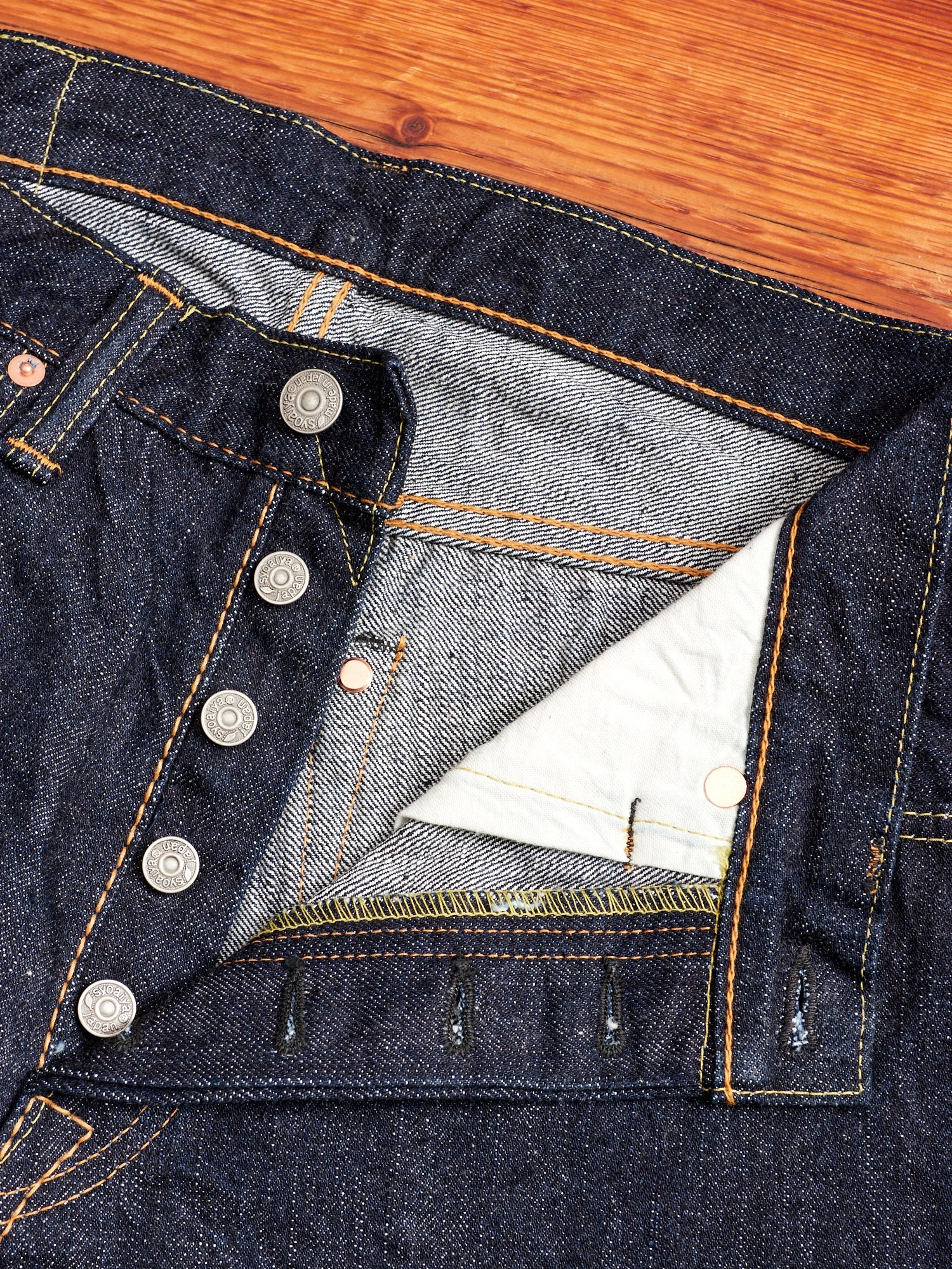 XX-013 14oz Rinsed Selvedge Denim - Slim Tapered Fit