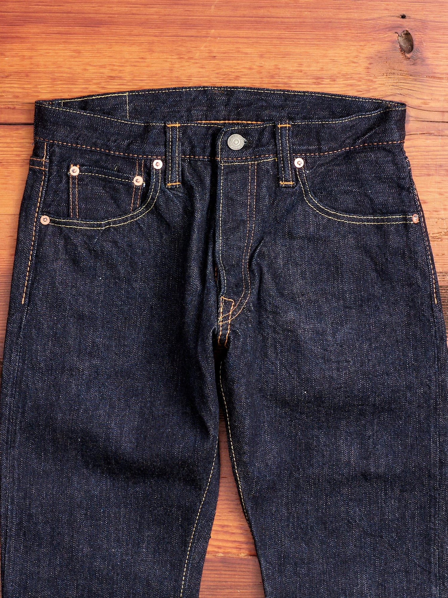 XX-013 14oz Rinsed Selvedge Denim - Slim Tapered Fit