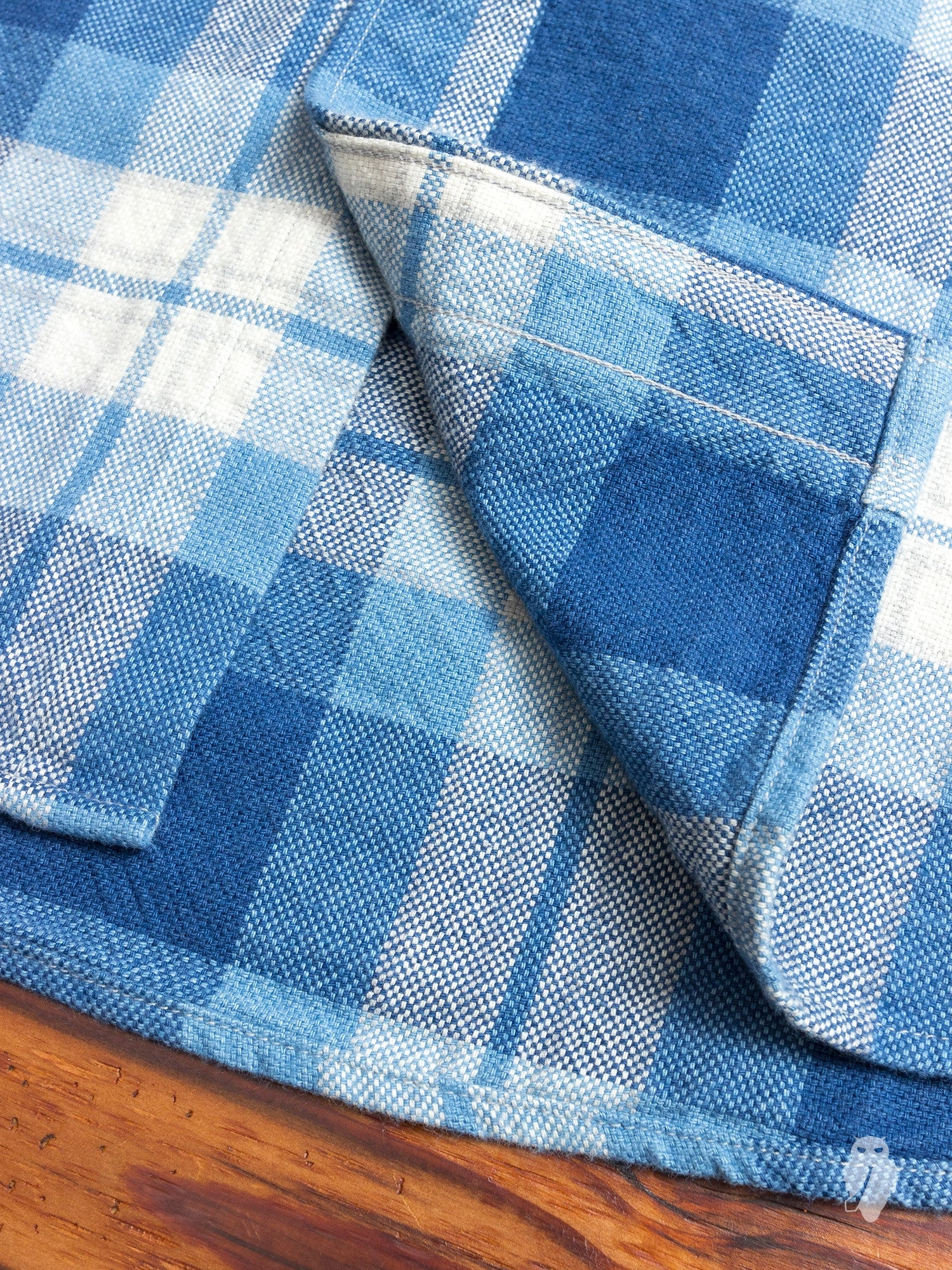 Yarn-Dyed Button Down Shirt in Indigo