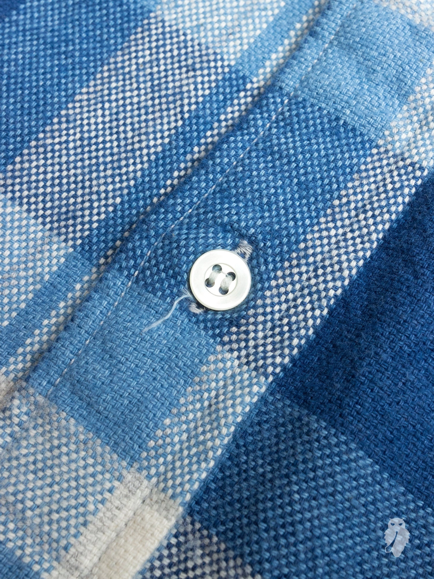 Yarn-Dyed Button Down Shirt in Indigo