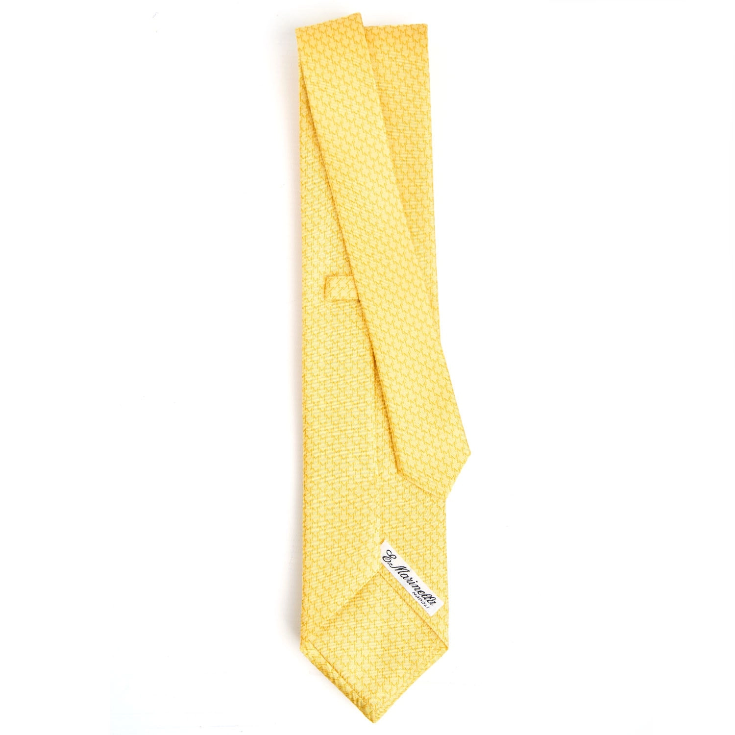 YELLOW SARTORIAL CLASSIC SILK TIE
