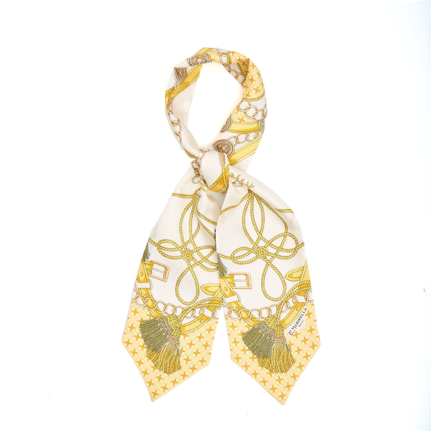 YELLOW SILK BANDEAU