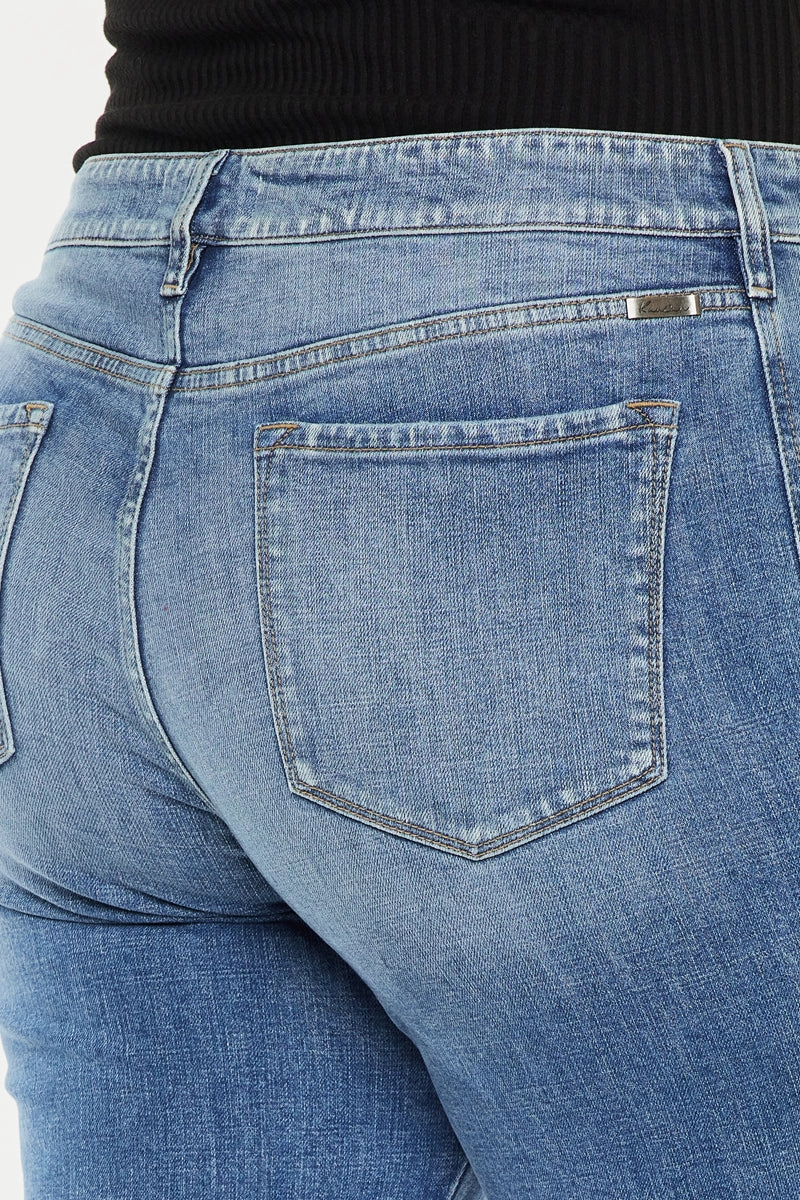 Yvonne  Mid Rise Slim Boyfriend Jeans (Plus Size)